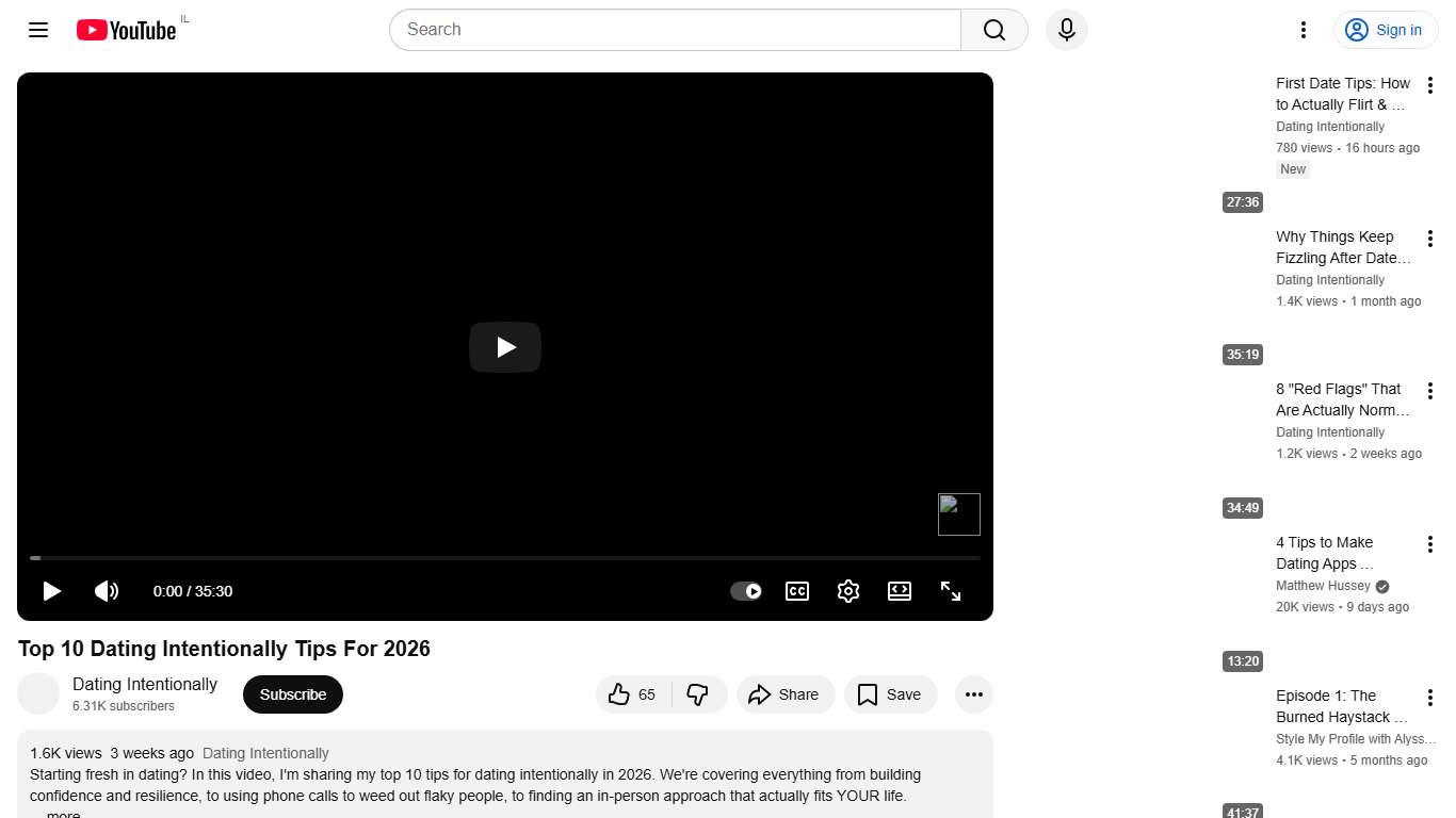 Top 10 Dating Intentionally Tips For 2026 - YouTube